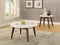Gasha Coffee Table, White Marble & Walnut